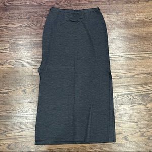 Long Gray Maxi Skirt
